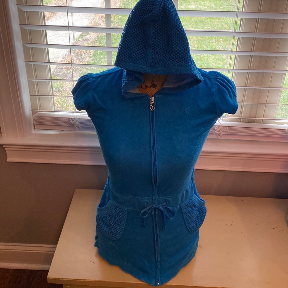 Justice pool hooded cover up